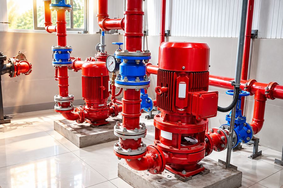 CO2 flooding suppression pump room