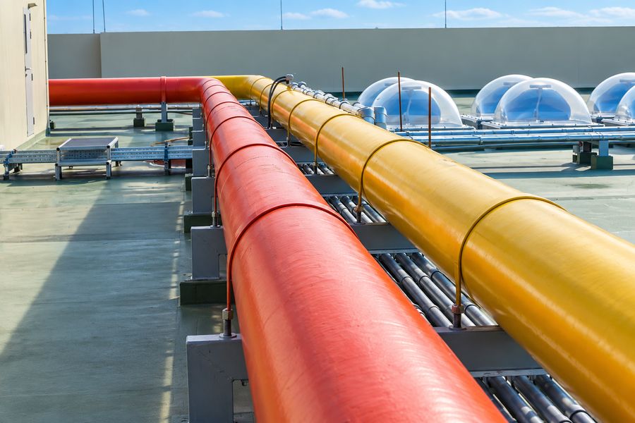 Custom fire fighting pipe fabrication